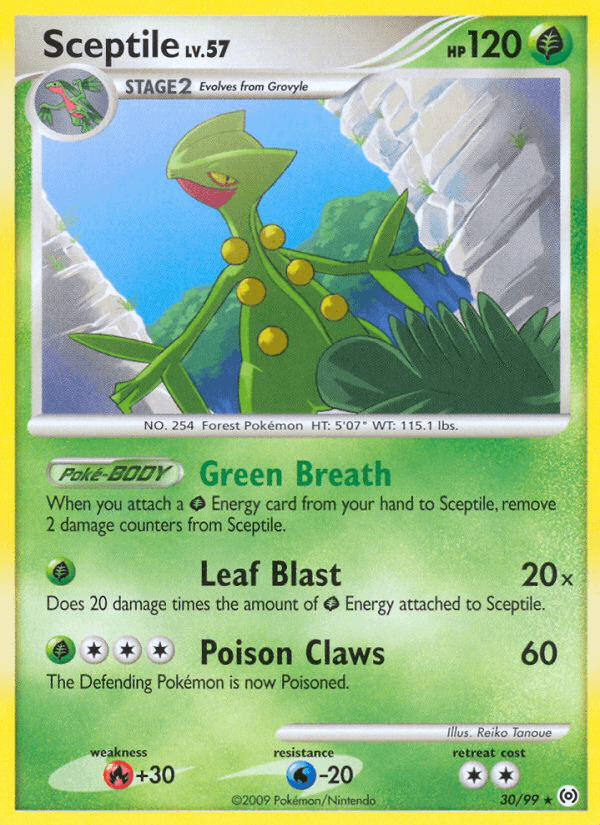 Sceptile, carta 30 de Arceus