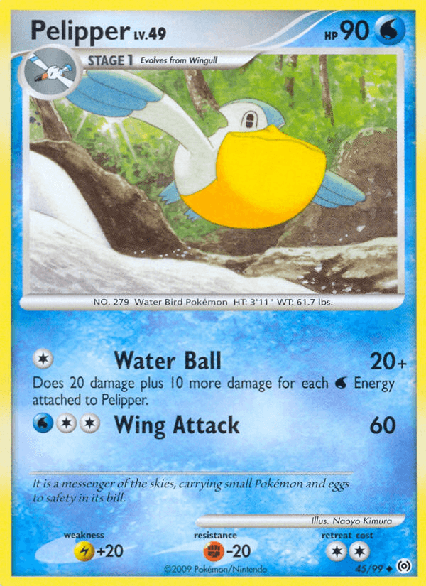 Pelipper, carta 45 de Arceus