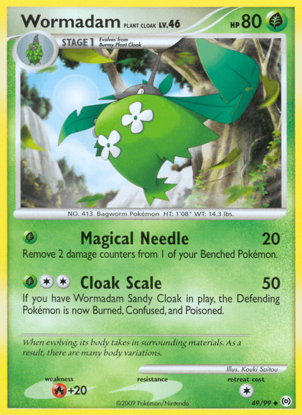 Wormadam Plant Cloak, carta 49 de Arceus