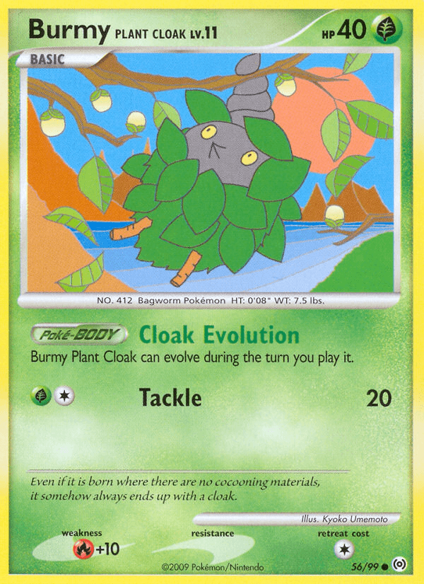 Burmy Plant Cloak, carta 56 de Arceus