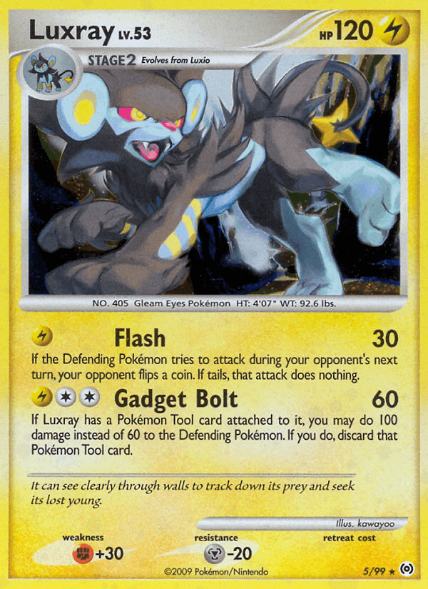 Luxray, carta 5 de Arceus