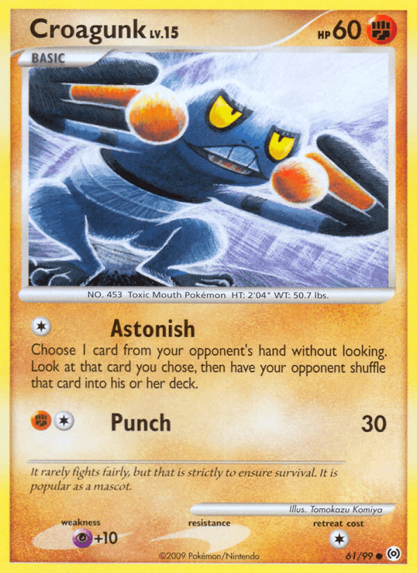 Croagunk, carta 61 de Arceus