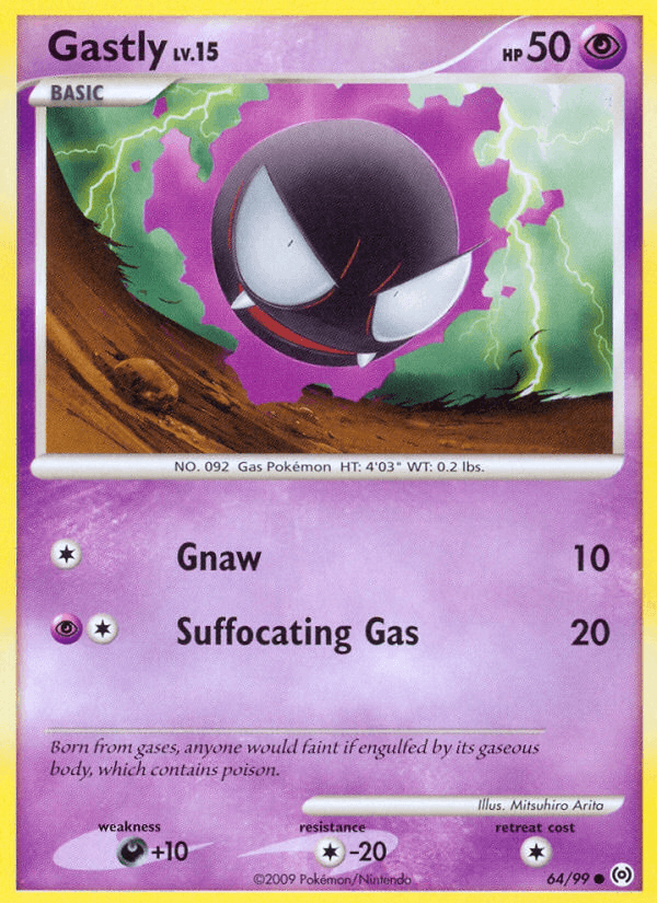 Gastly, carta 64 de Arceus