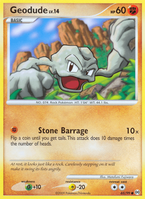 Geodude, carta 65 de Arceus