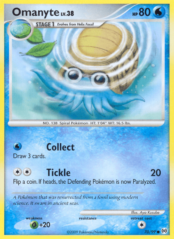 Omanyte, carta 70 de Arceus