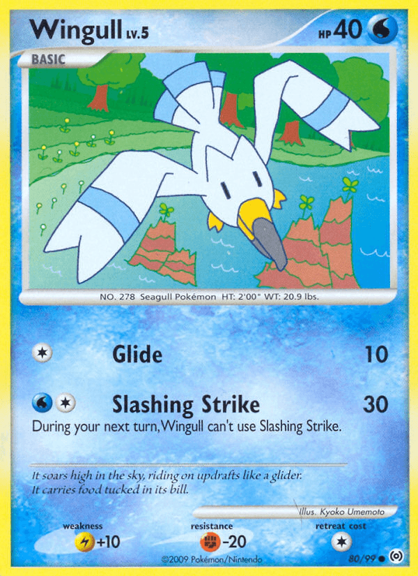Wingull, carta 80 de Arceus