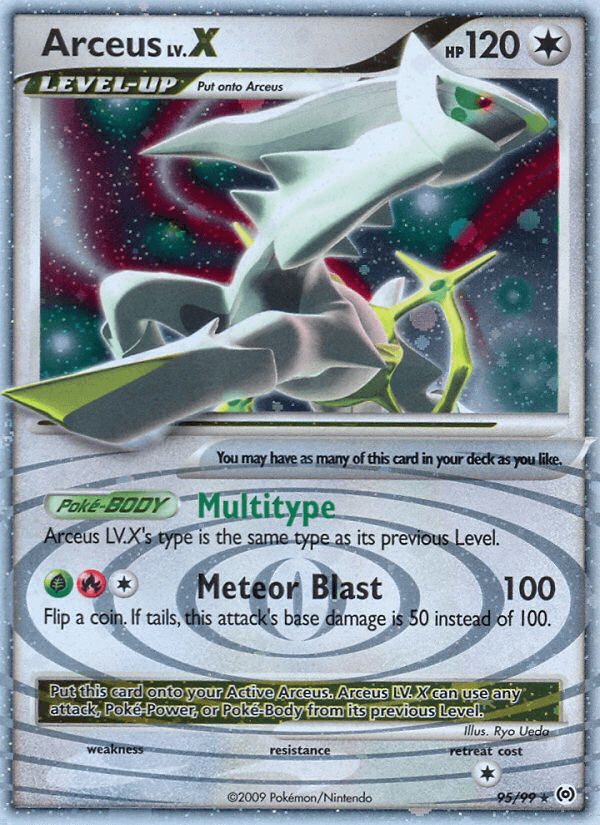 Arceus LV. X, carta 95 de Arceus