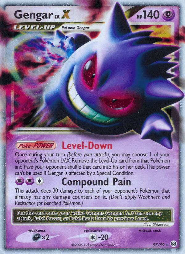 Gengar LV. X, carta 97 de Arceus