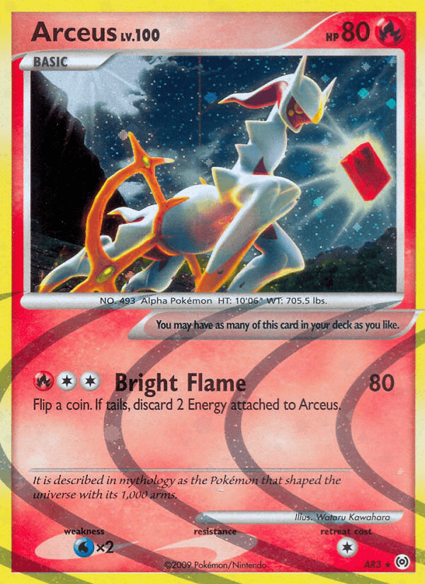 Arceus, carta AR3 de Arceus