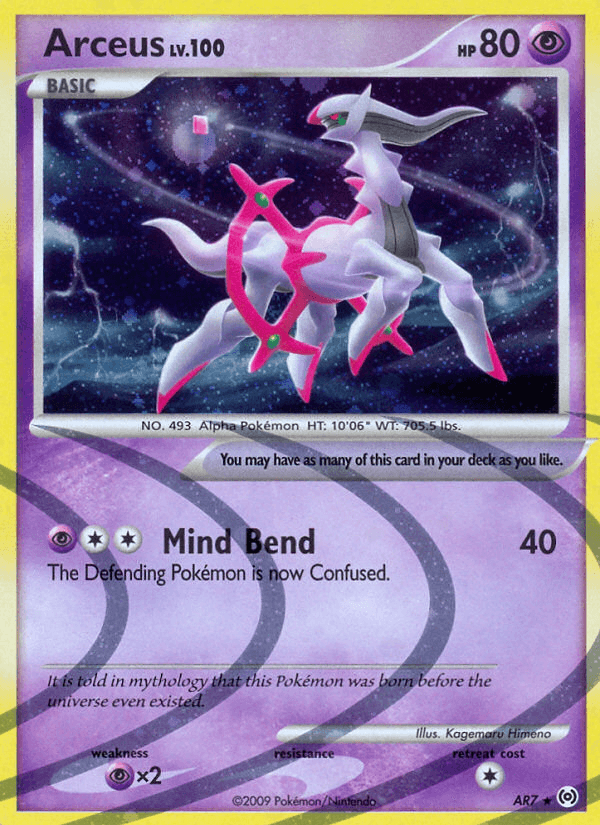 Arceus, carta AR7 de Arceus