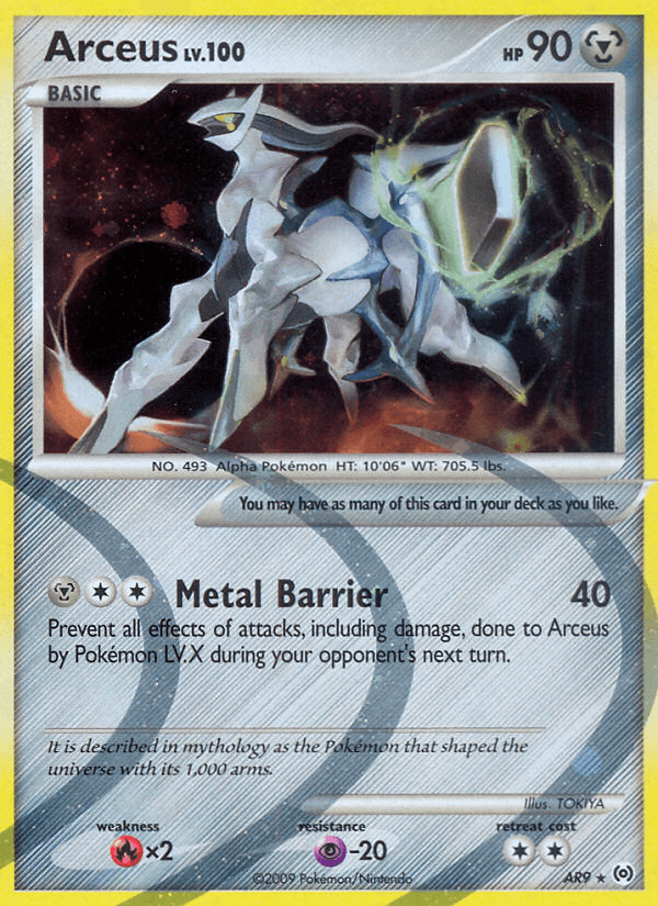 Arceus, carta AR9 de Arceus