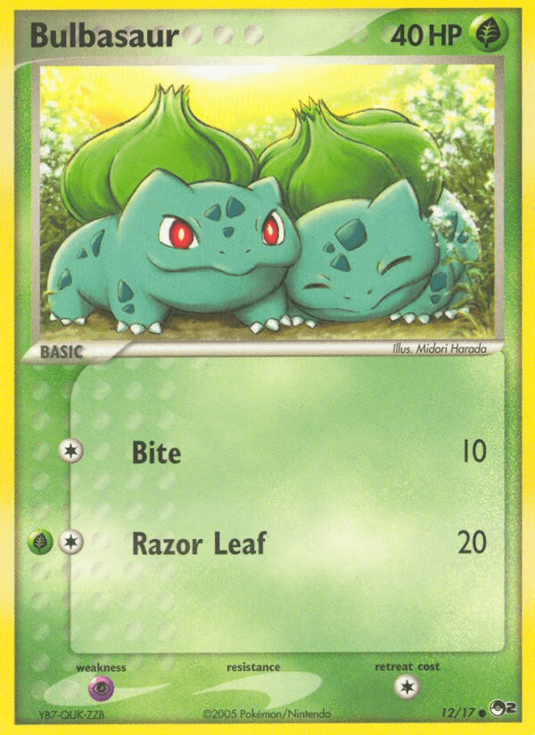 Bulbasaur, carta 12 de POP Series 2