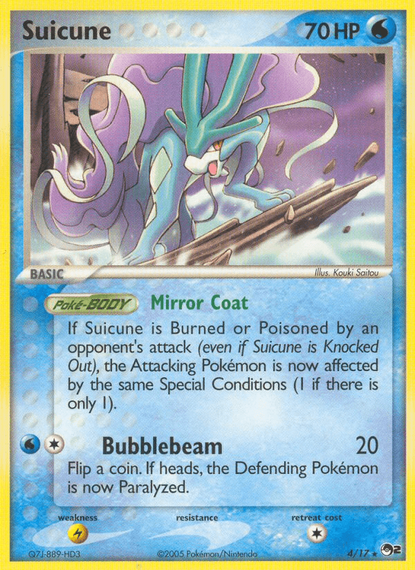 Suicune, carta 4 de POP Series 2