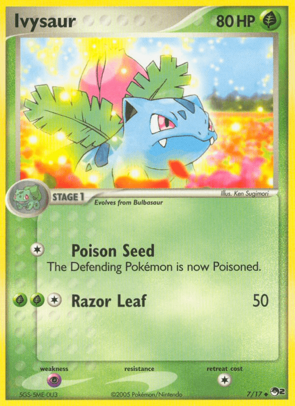 Ivysaur, carta 7 de POP Series 2
