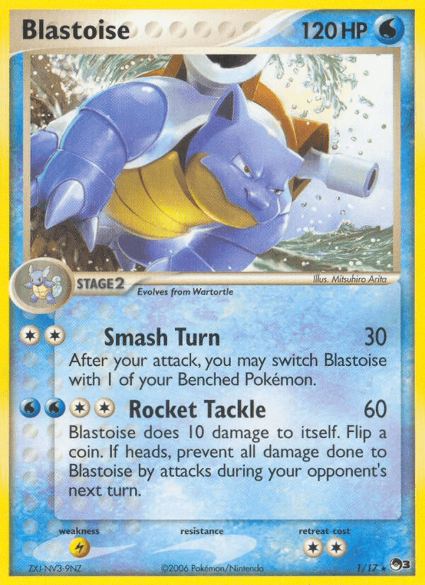 Blastoise, carta 1 de POP Series 3