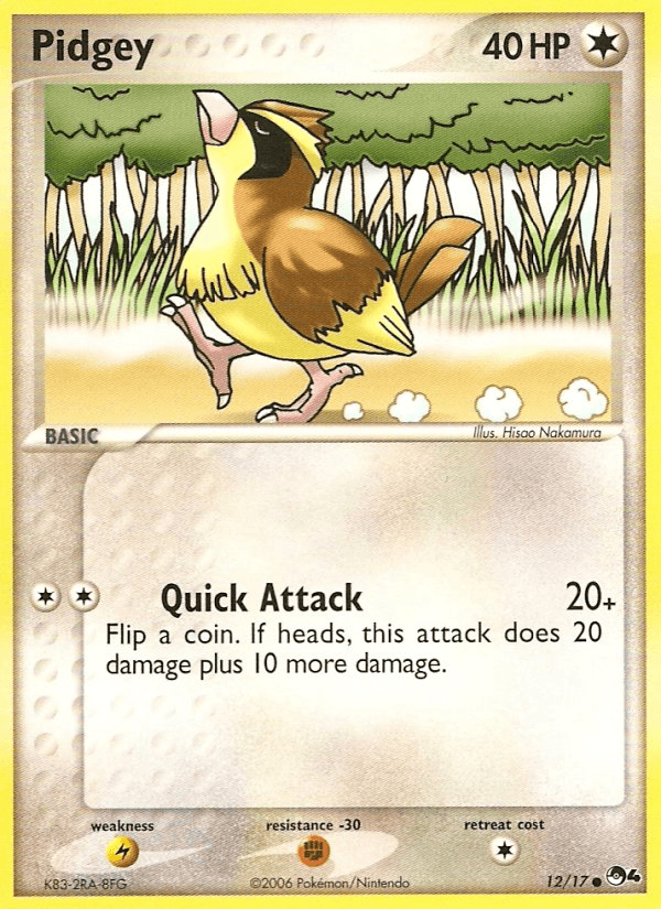 Pidgey, carta 12 de POP Series 4
