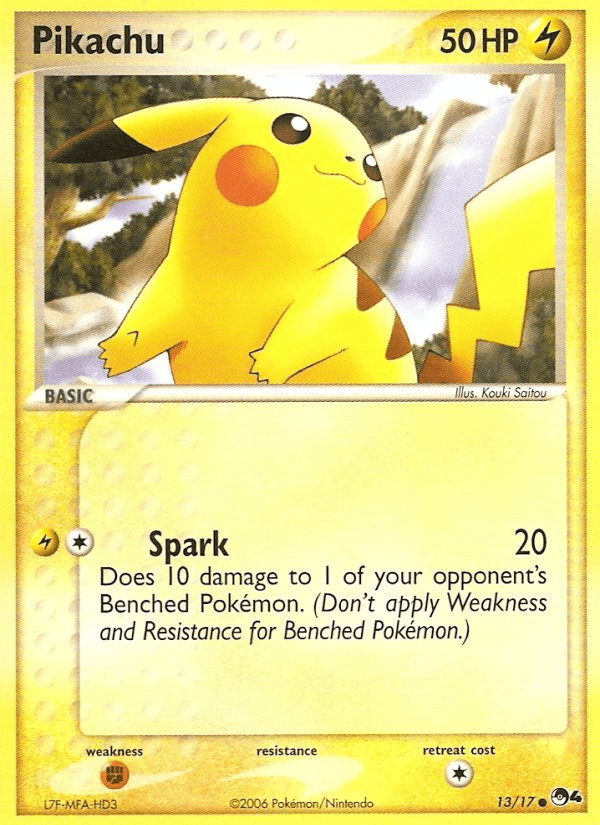 Pikachu, carta 13 de POP Series 4