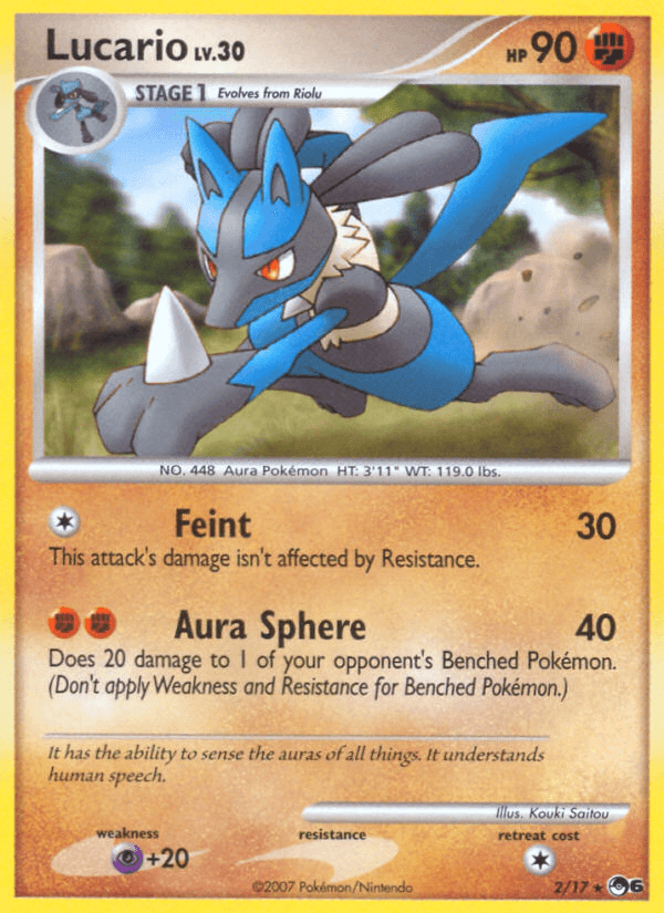 Lucario, carta 2 de POP Series 6