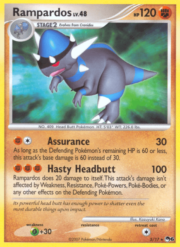 Rampardos, carta 5 de POP Series 6