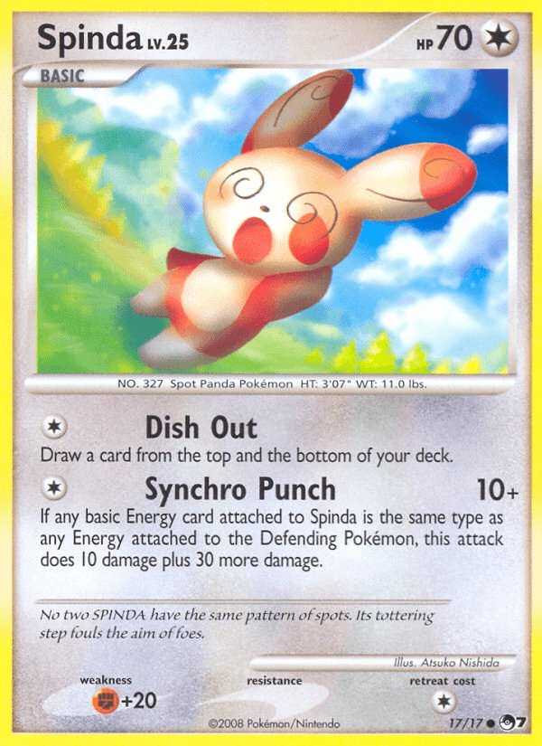 Spinda, carta 17 de POP Series 7
