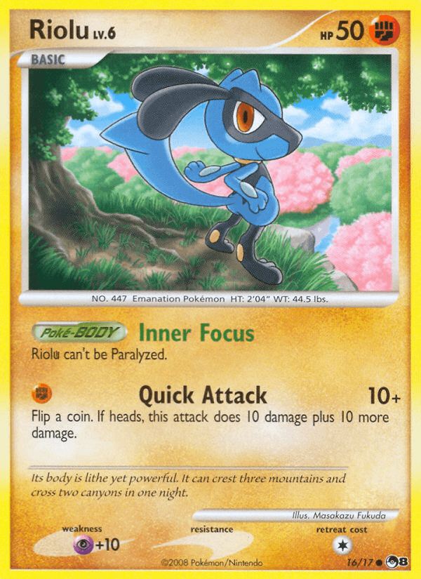 Riolu, carta 16 de POP Series 8