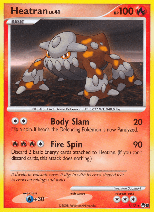 Heatran, carta 1 de POP Series 8