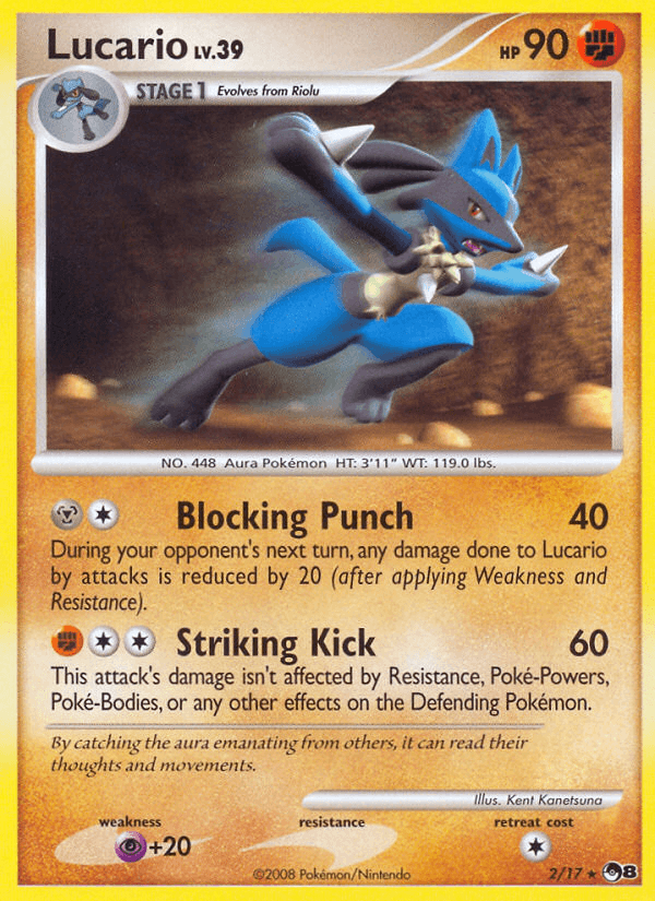 Lucario, carta 2 de POP Series 8