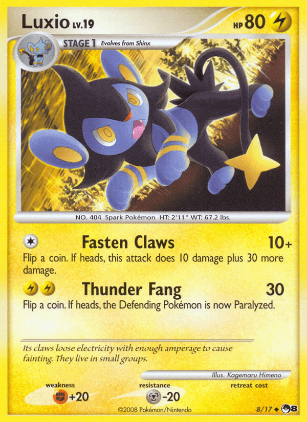 Luxio, carta 8 de POP Series 8