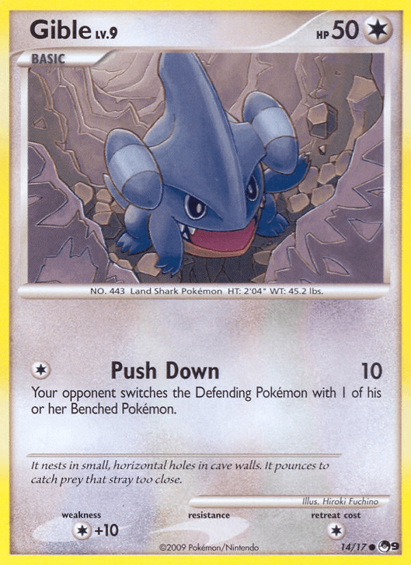 Gible, carta 14 de POP Series 9
