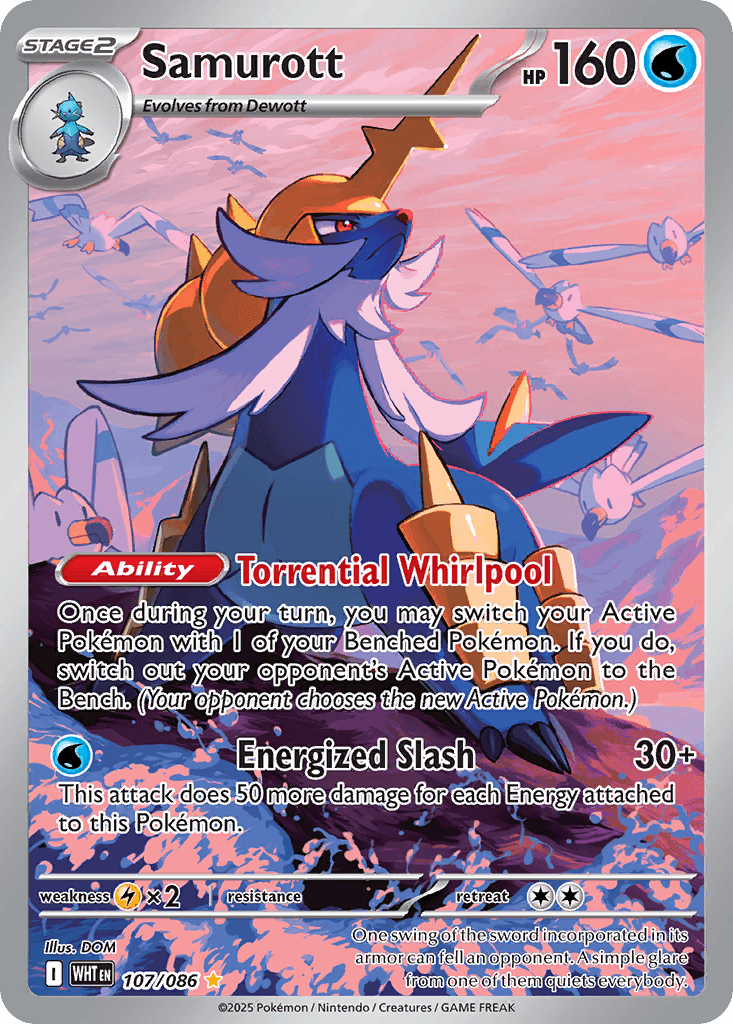 Samurott, carta 107 de White Flare