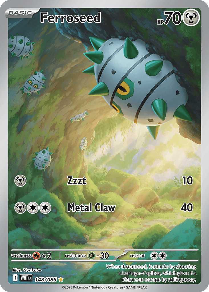 Ferroseed, carta 148 de White Flare