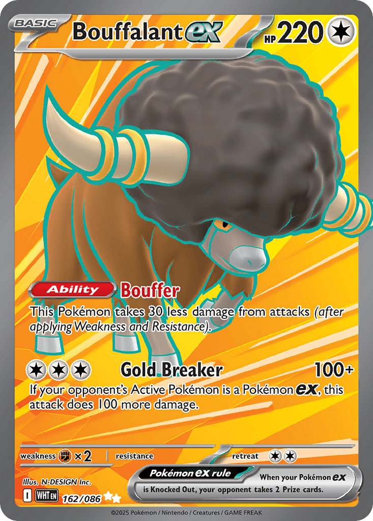 Bouffalant ex, carta 162 de White Flare