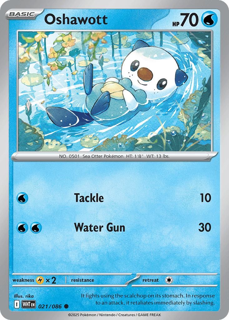 Oshawott, carta 021 de White Flare