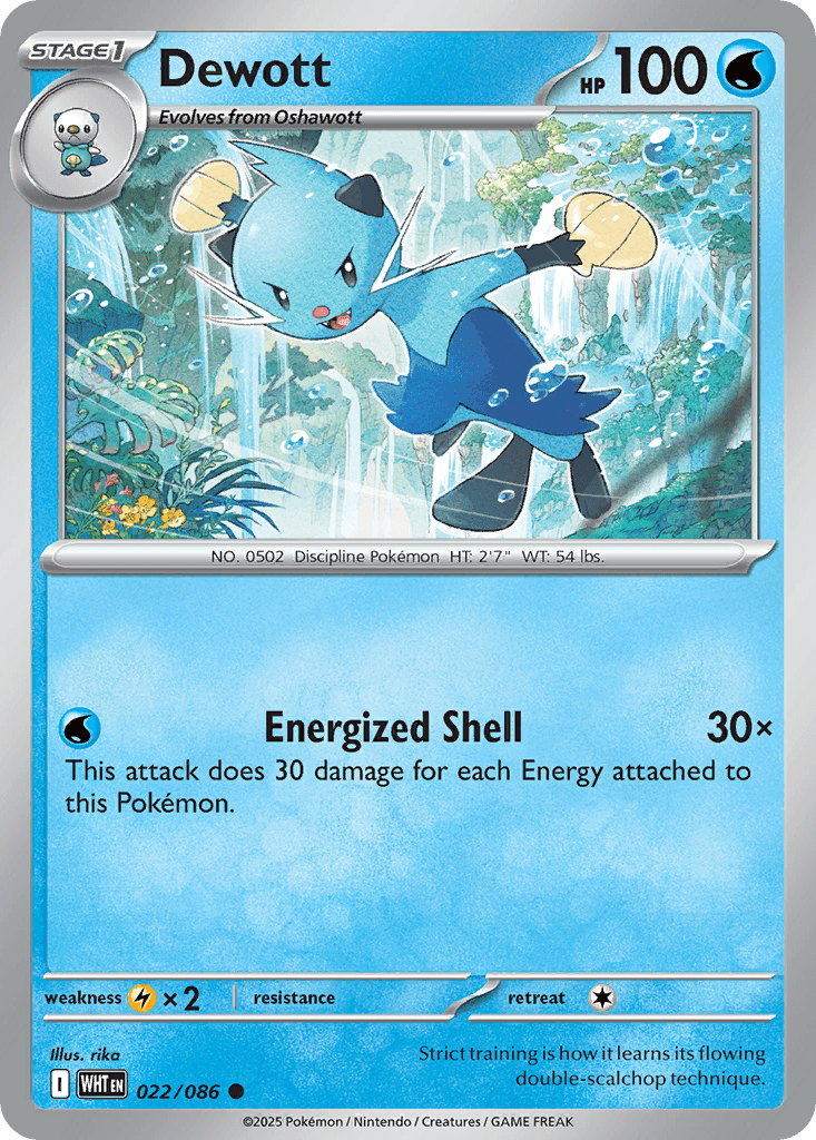 Dewott, carta 022 de White Flare