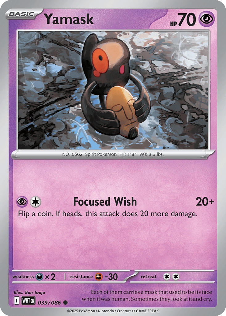 Yamask, carta 039 de White Flare