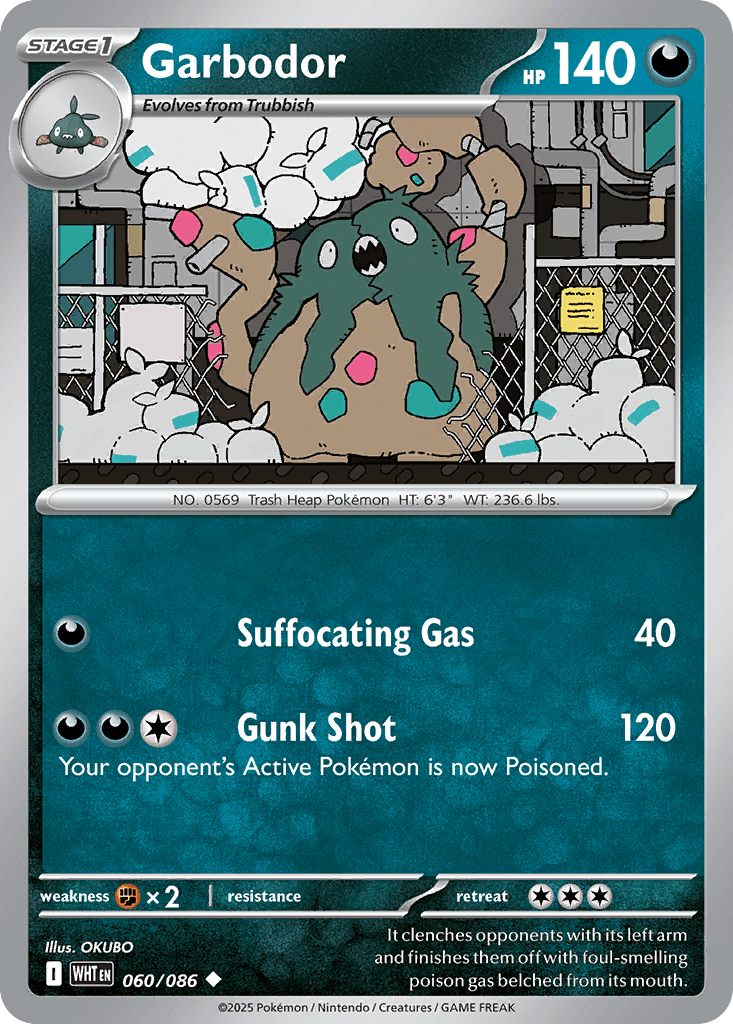 Garbodor, carta 060 de White Flare