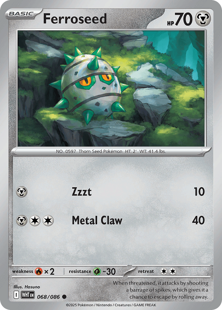 Ferroseed, carta 068 de White Flare
