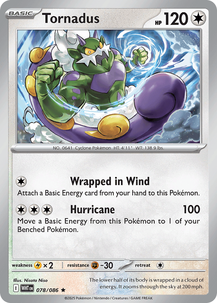 Tornadus, carta 078 de White Flare