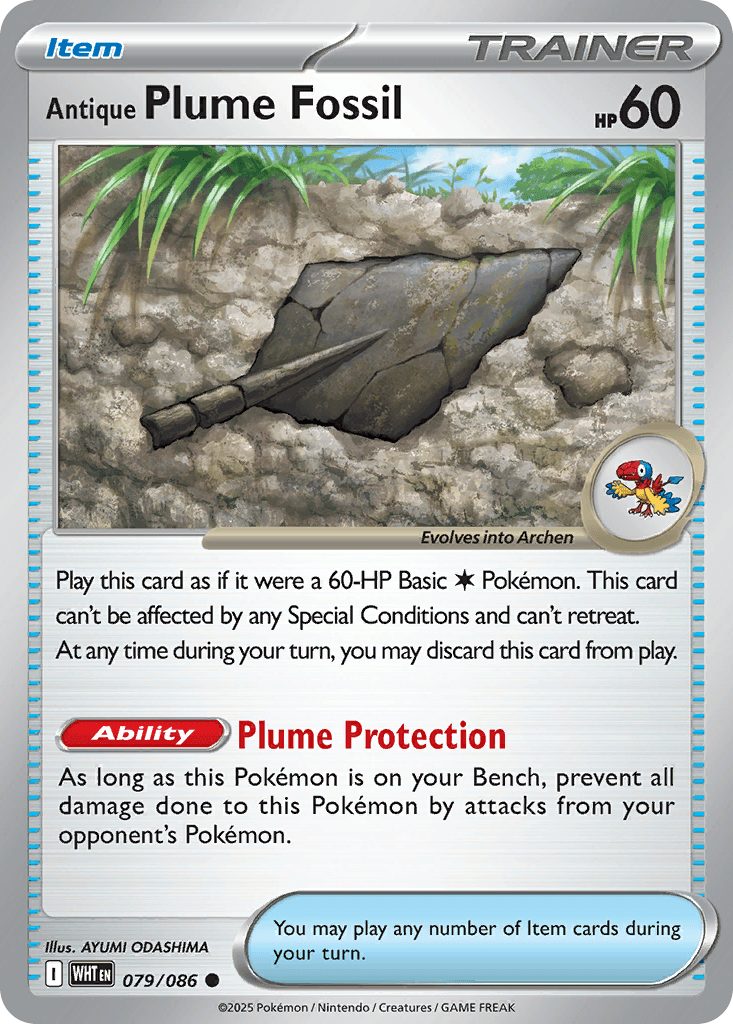 Antique Plume Fossil, carta 079 de White Flare