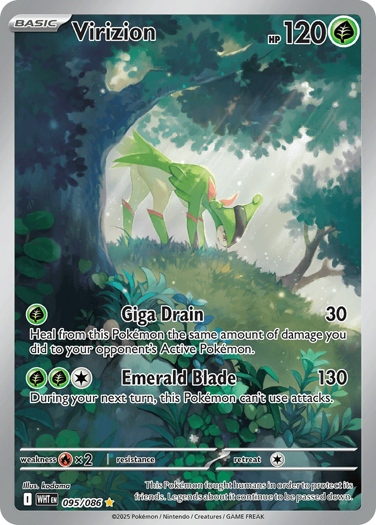 Virizion, carta 095 de White Flare