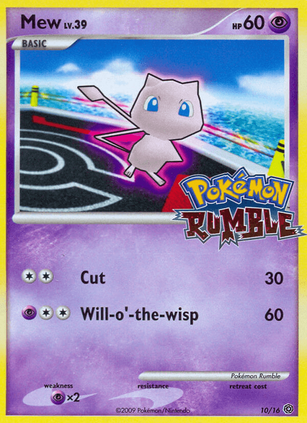 Mew, carta 10 de Pokémon Rumble