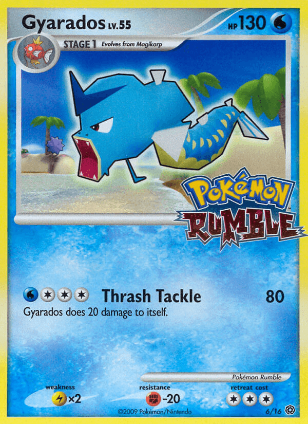 Gyarados, carta 6 de Pokémon Rumble