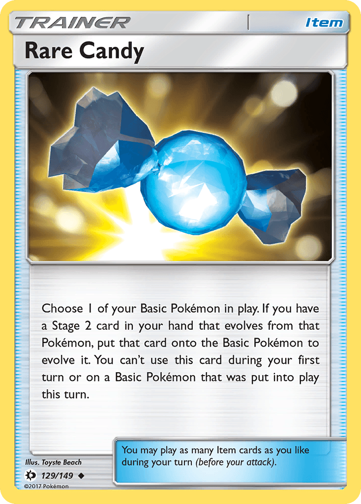 Rare Candy, carta 129 de Sun & Moon