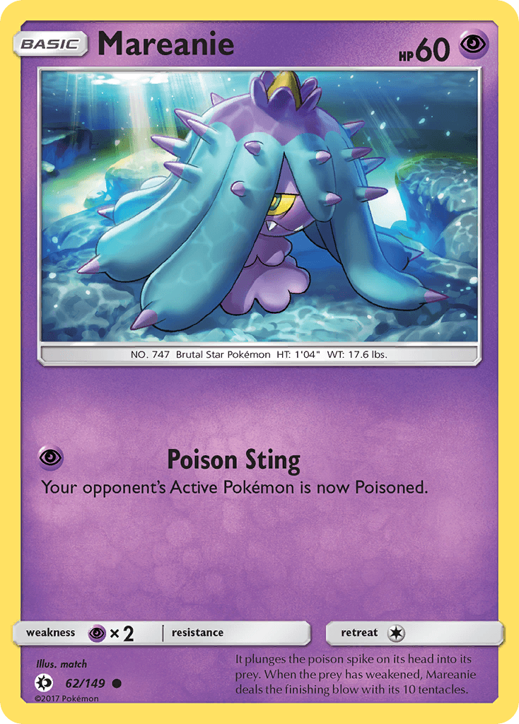 Mareanie, carta 62 de Sun & Moon
