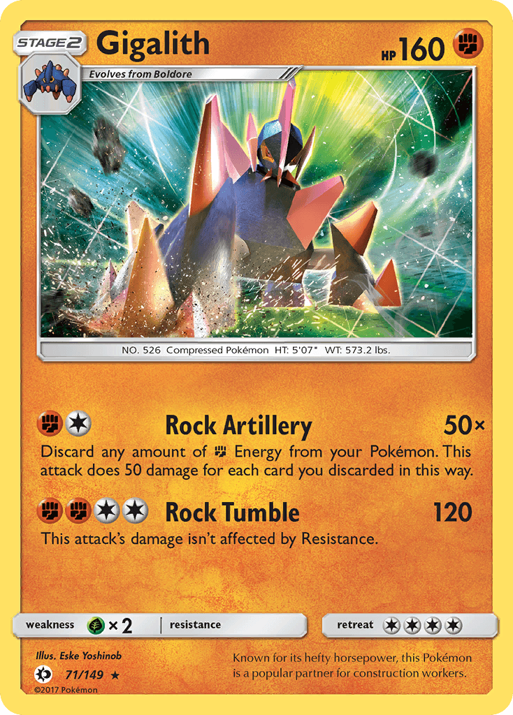Gigalith, carta 71 de Sun & Moon