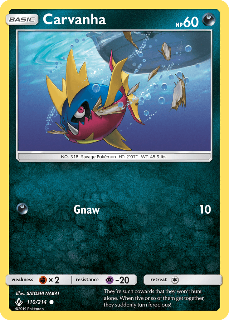 Carvanha, carta 110 de Unbroken Bonds
