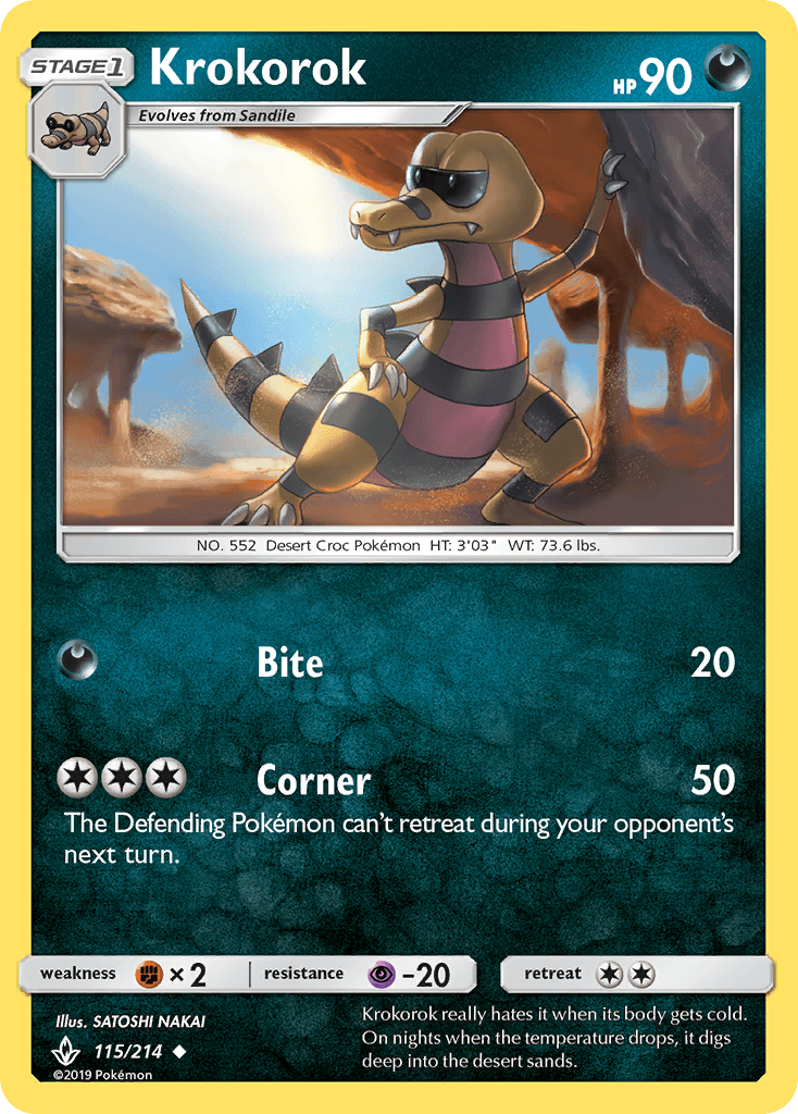 Krokorok, carta 115 de Unbroken Bonds