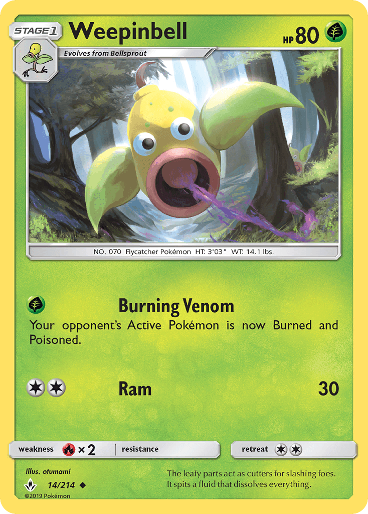Weepinbell, carta 14 de Unbroken Bonds