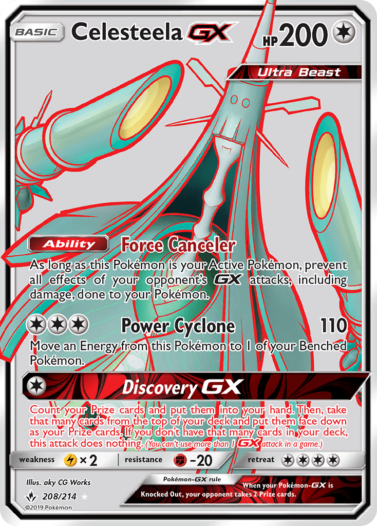 Celesteela GX, carta 208 de Unbroken Bonds