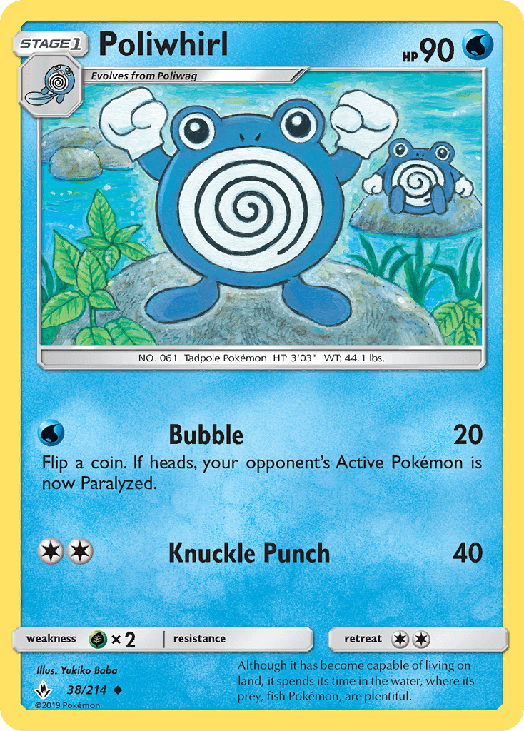 Poliwhirl, carta 38 de Unbroken Bonds